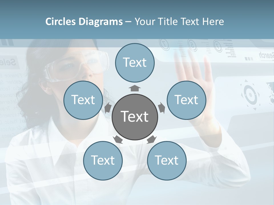 Clever Calendar Lady PowerPoint Template