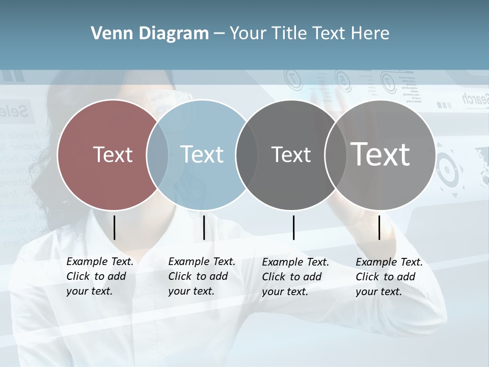 Clever Calendar Lady PowerPoint Template