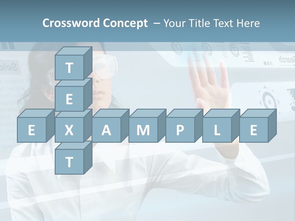 Clever Calendar Lady PowerPoint Template