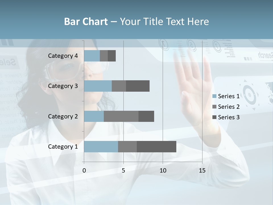 Clever Calendar Lady PowerPoint Template