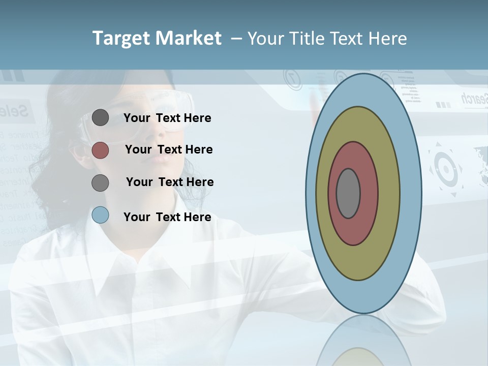 Clever Calendar Lady PowerPoint Template