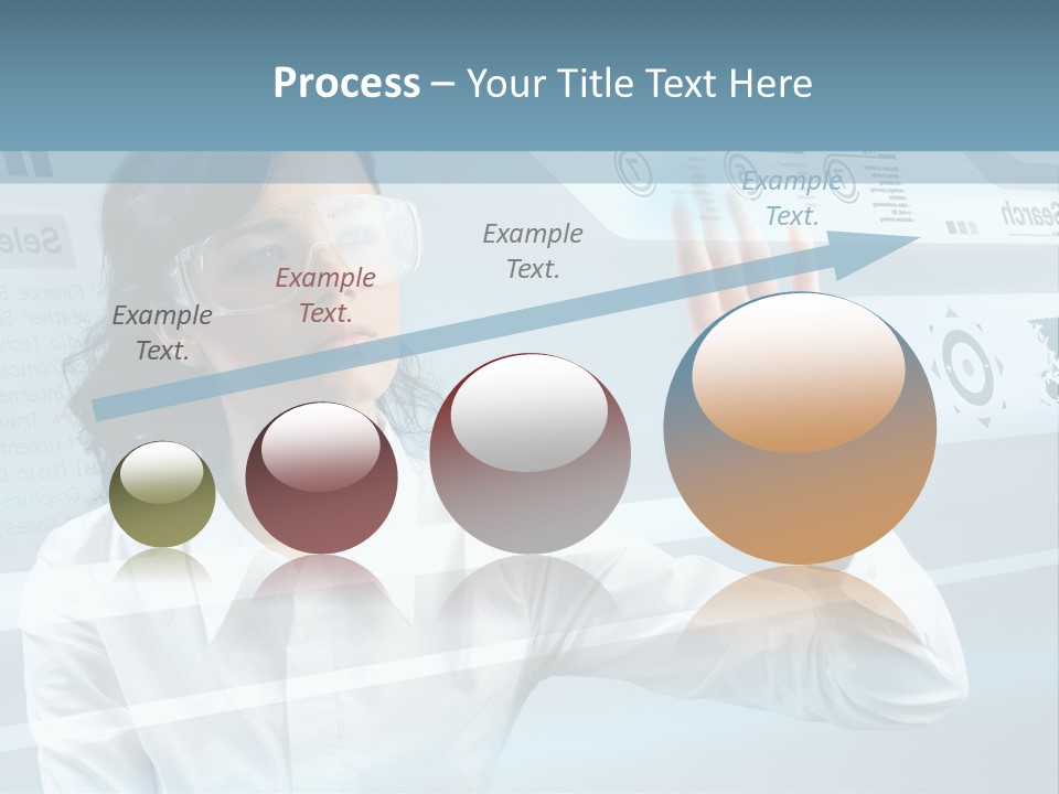 Clever Calendar Lady PowerPoint Template