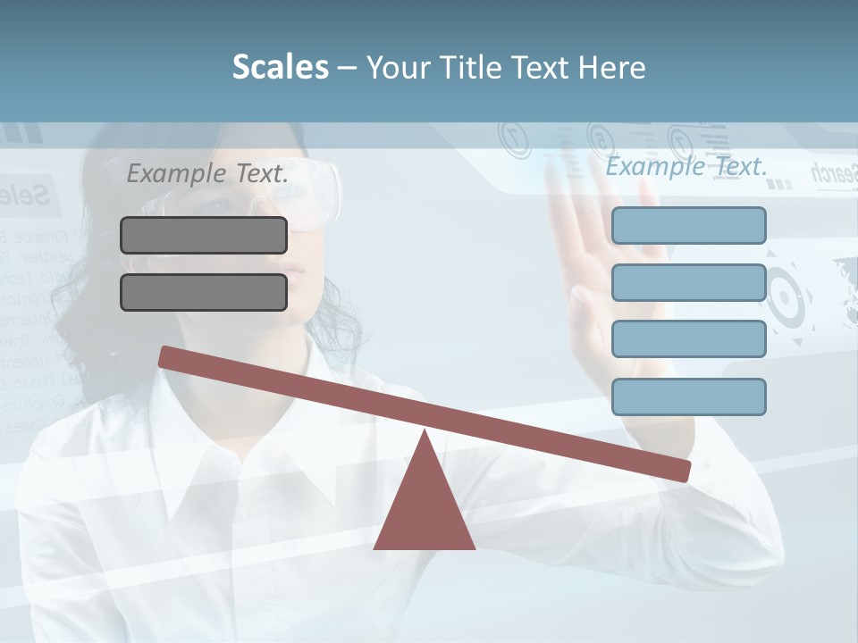 Clever Calendar Lady PowerPoint Template