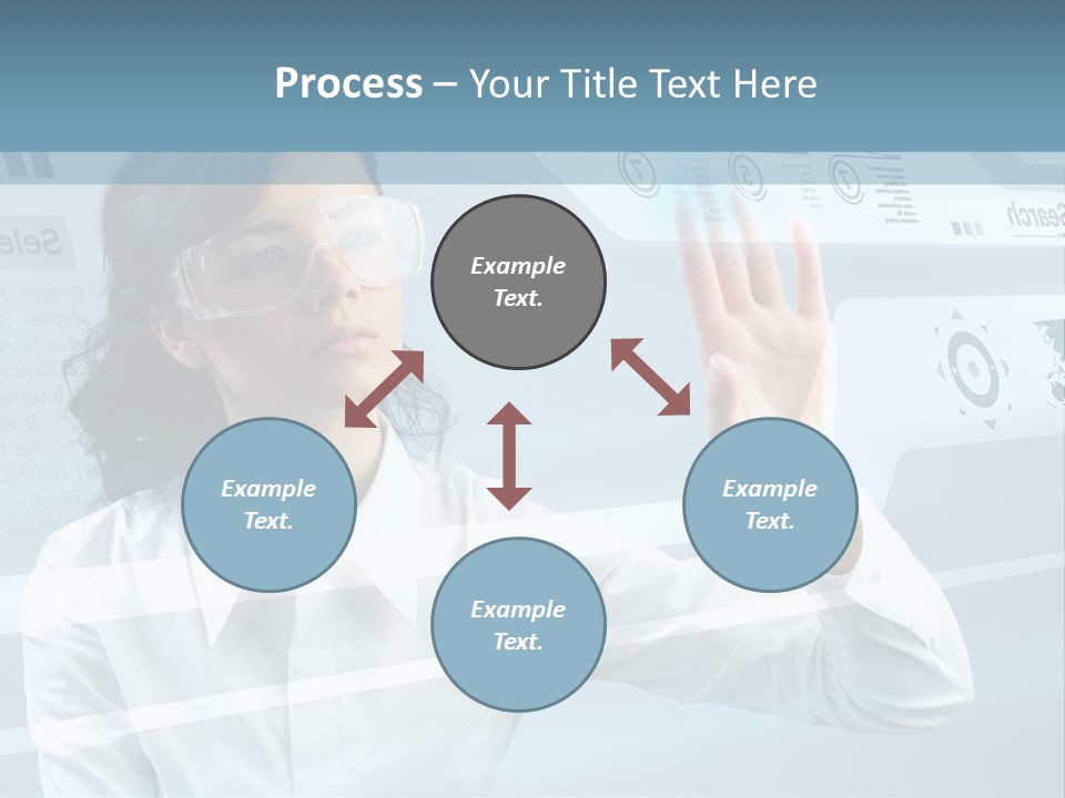Clever Calendar Lady PowerPoint Template