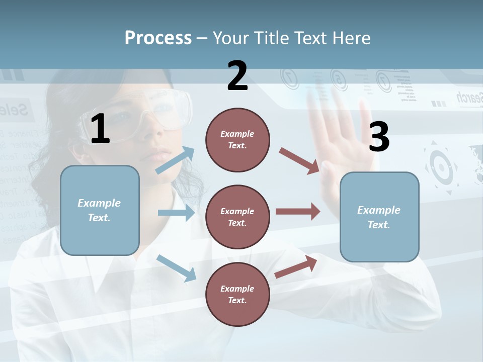 Clever Calendar Lady PowerPoint Template