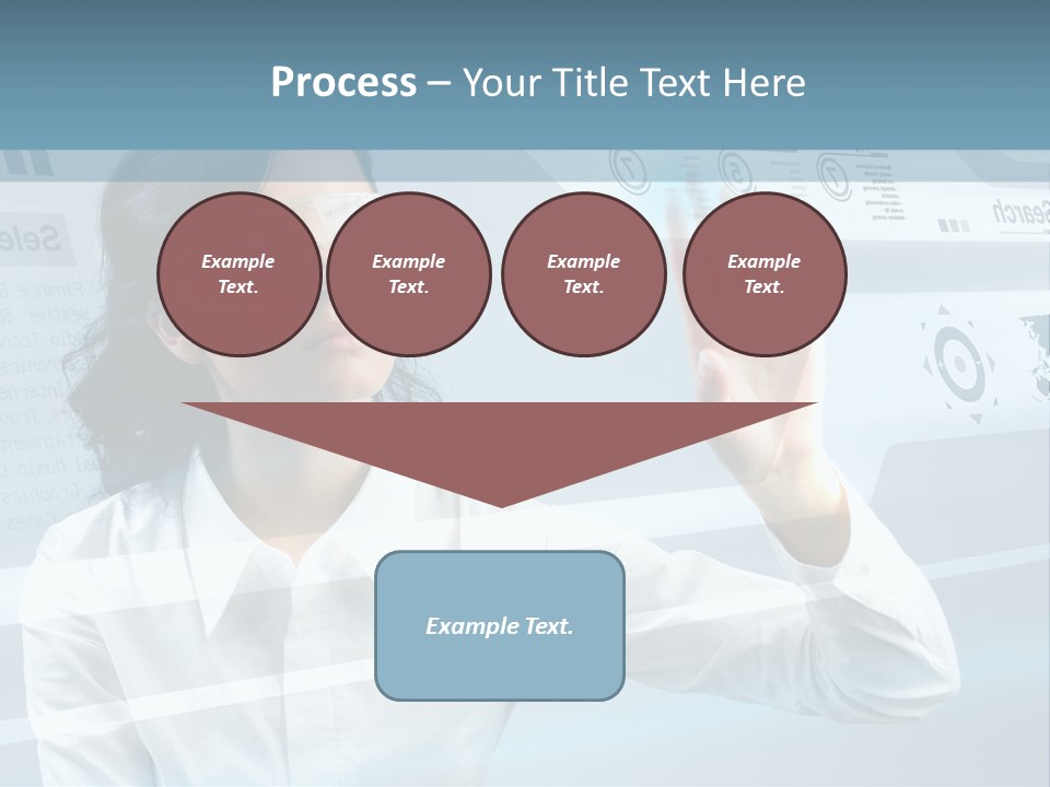 Clever Calendar Lady PowerPoint Template