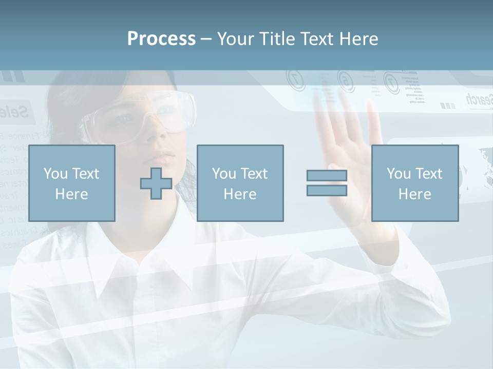 Clever Calendar Lady PowerPoint Template
