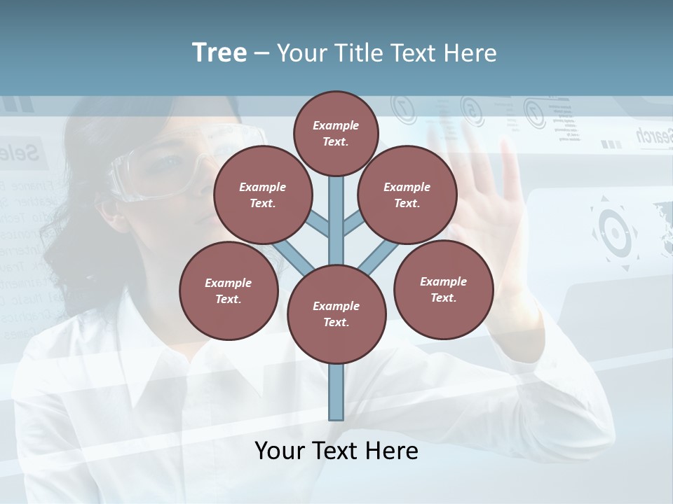 Clever Calendar Lady PowerPoint Template