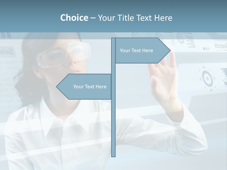 Clever Calendar Lady PowerPoint Template