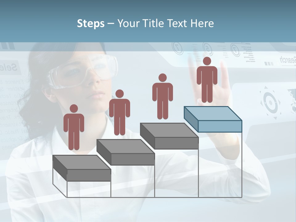 Clever Calendar Lady PowerPoint Template