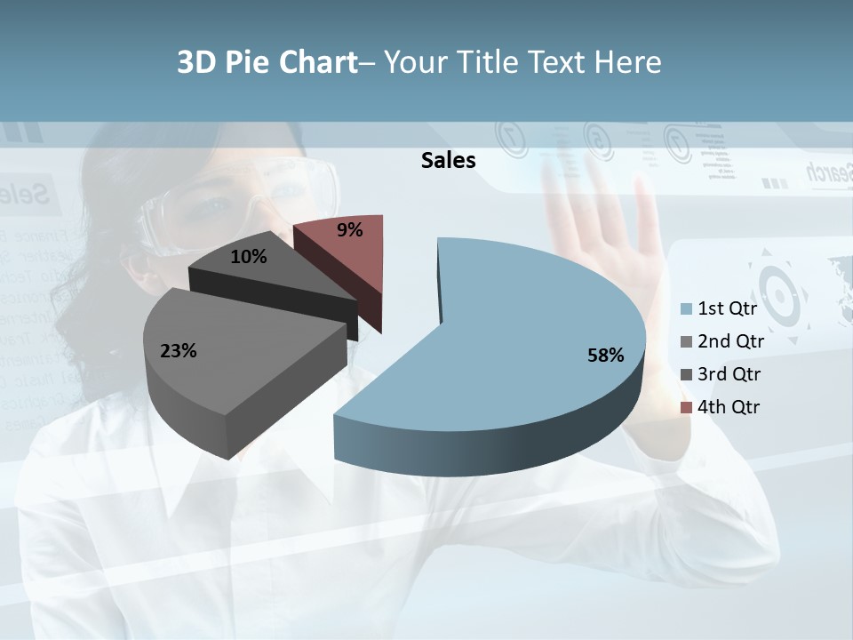 Clever Calendar Lady PowerPoint Template