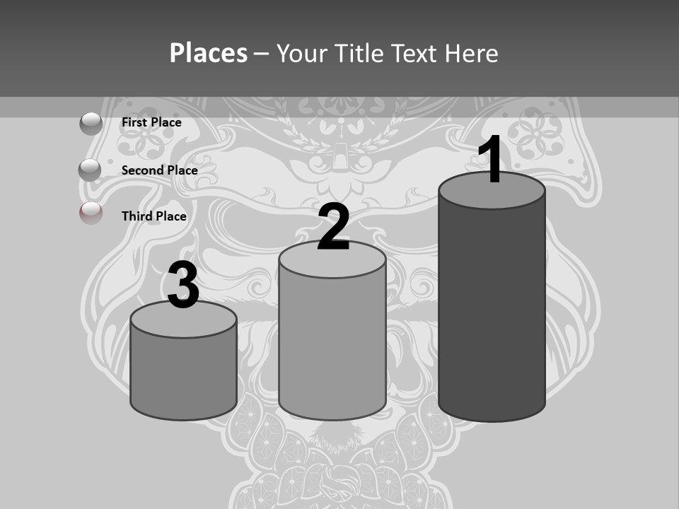 China Head Illustration PowerPoint Template