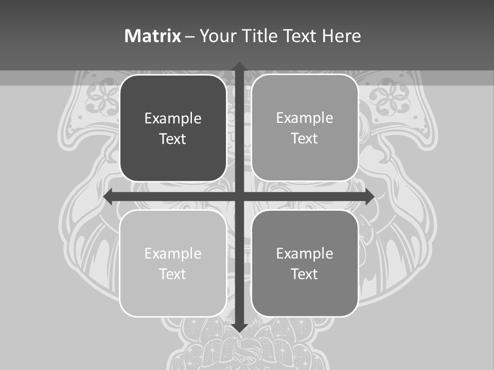 China Head Illustration PowerPoint Template