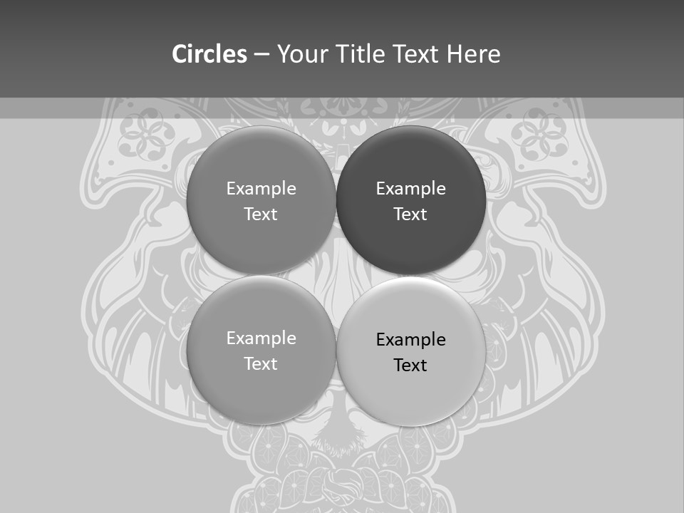 China Head Illustration PowerPoint Template