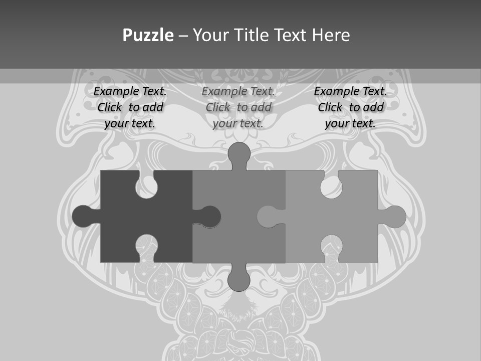 China Head Illustration PowerPoint Template