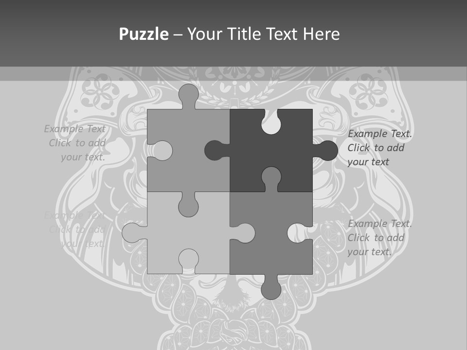 China Head Illustration PowerPoint Template