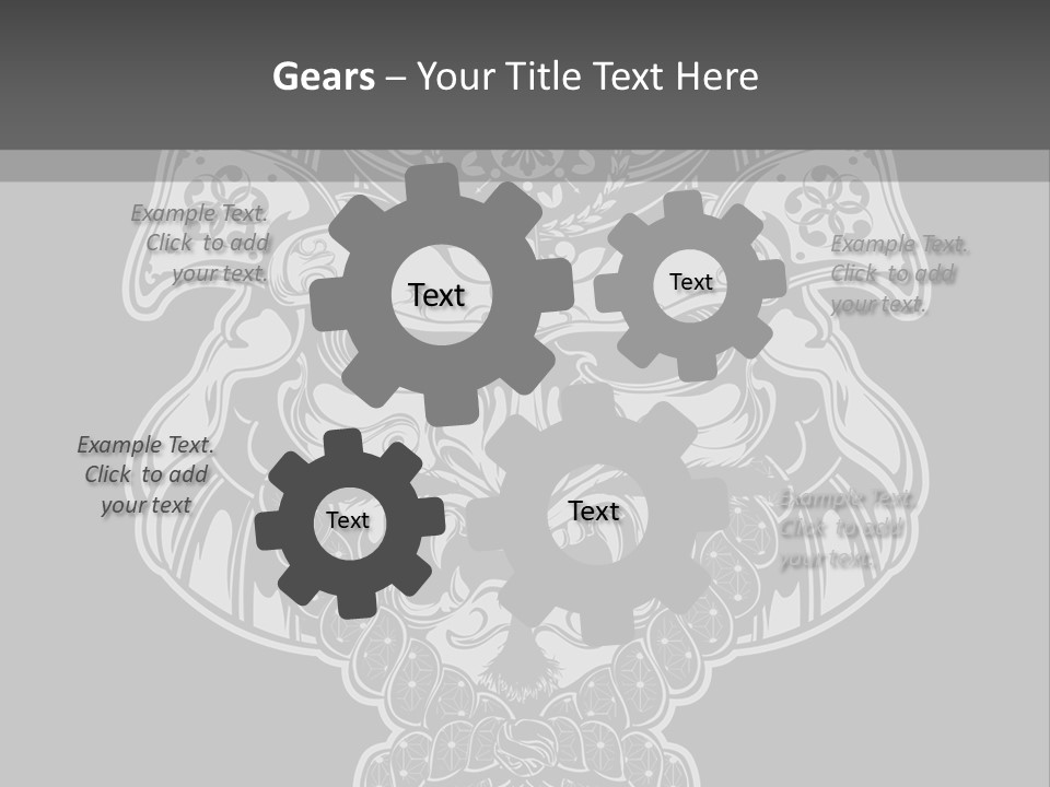 China Head Illustration PowerPoint Template