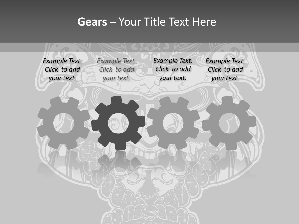 China Head Illustration PowerPoint Template