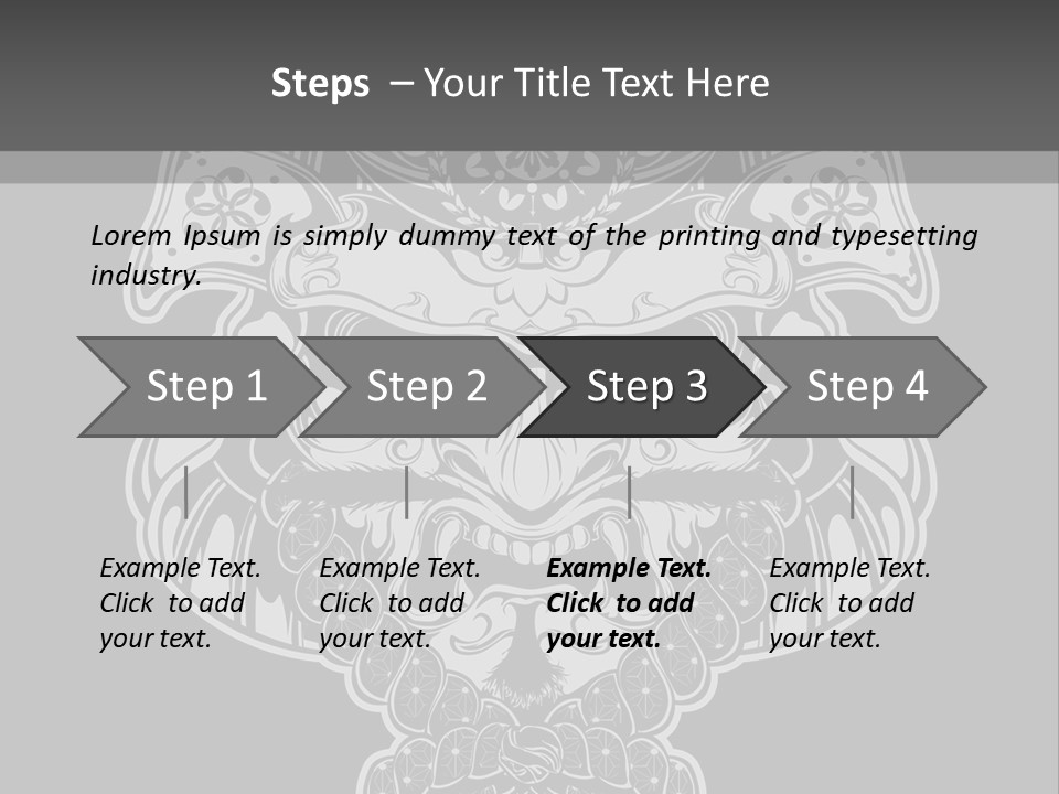 China Head Illustration PowerPoint Template