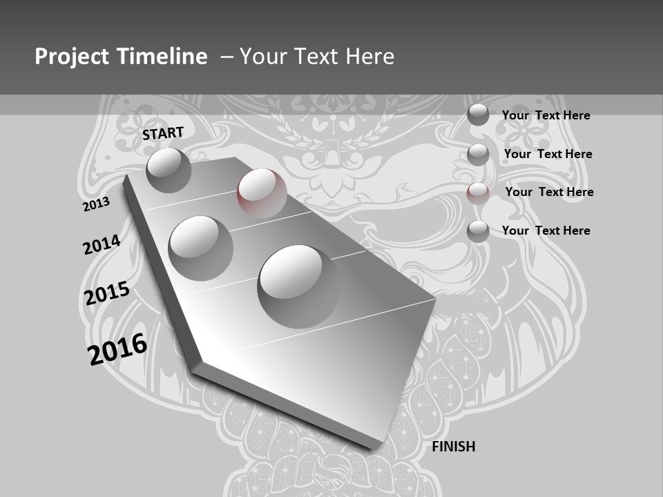 China Head Illustration PowerPoint Template