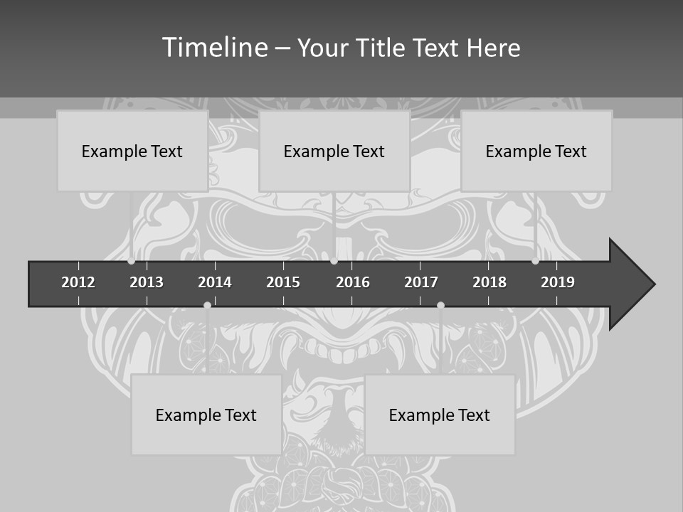 China Head Illustration PowerPoint Template