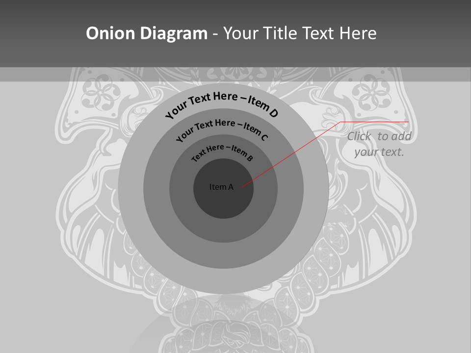 China Head Illustration PowerPoint Template