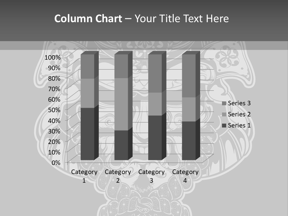 China Head Illustration PowerPoint Template