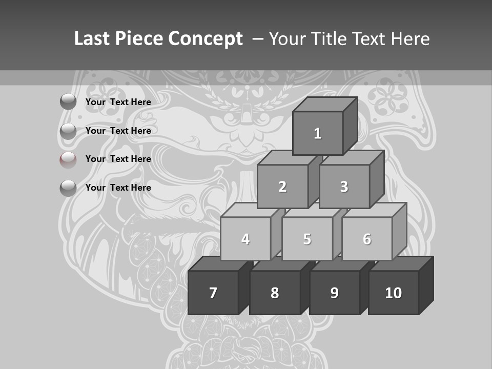 China Head Illustration PowerPoint Template