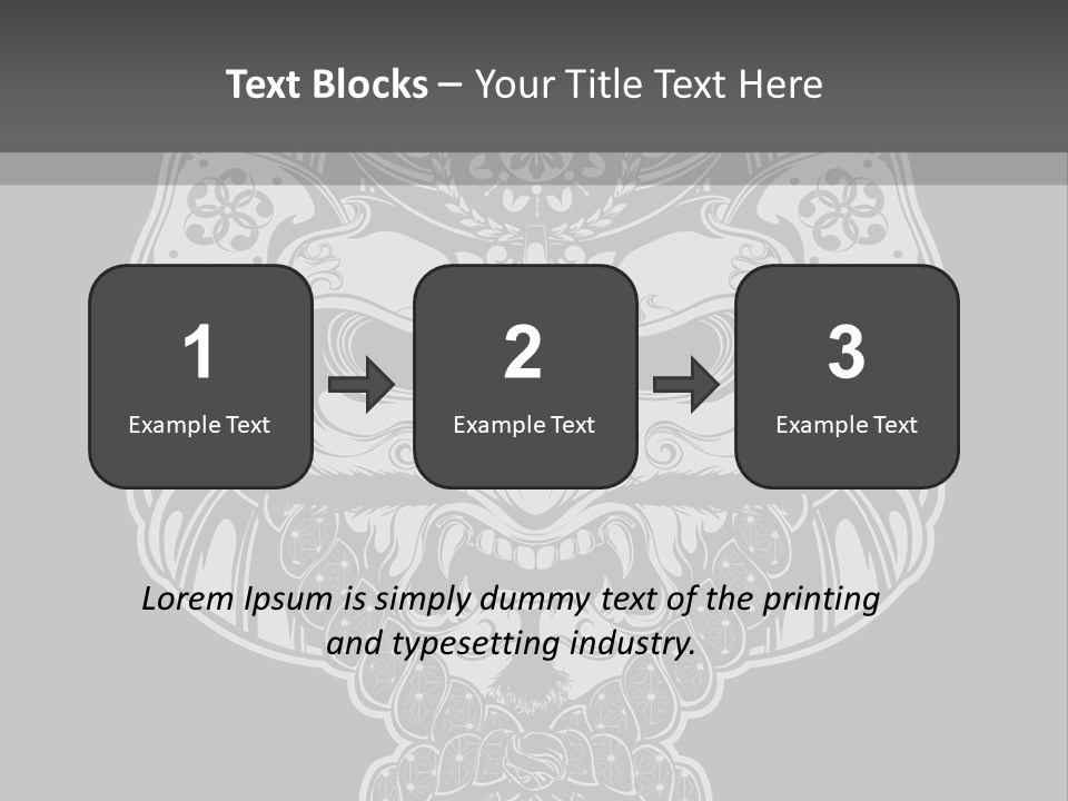 China Head Illustration PowerPoint Template
