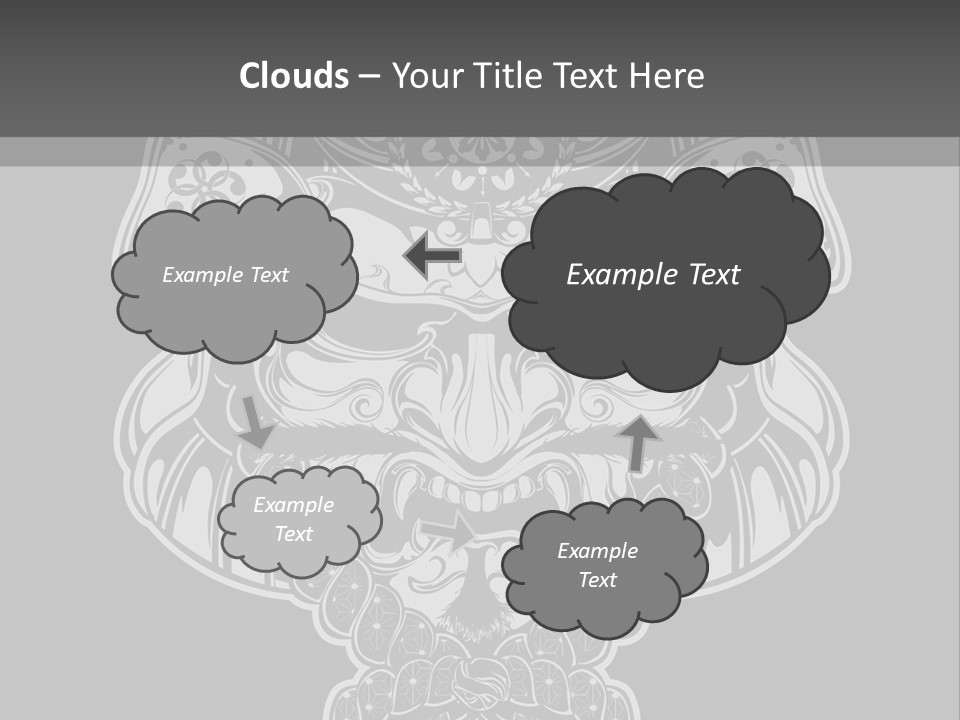 China Head Illustration PowerPoint Template