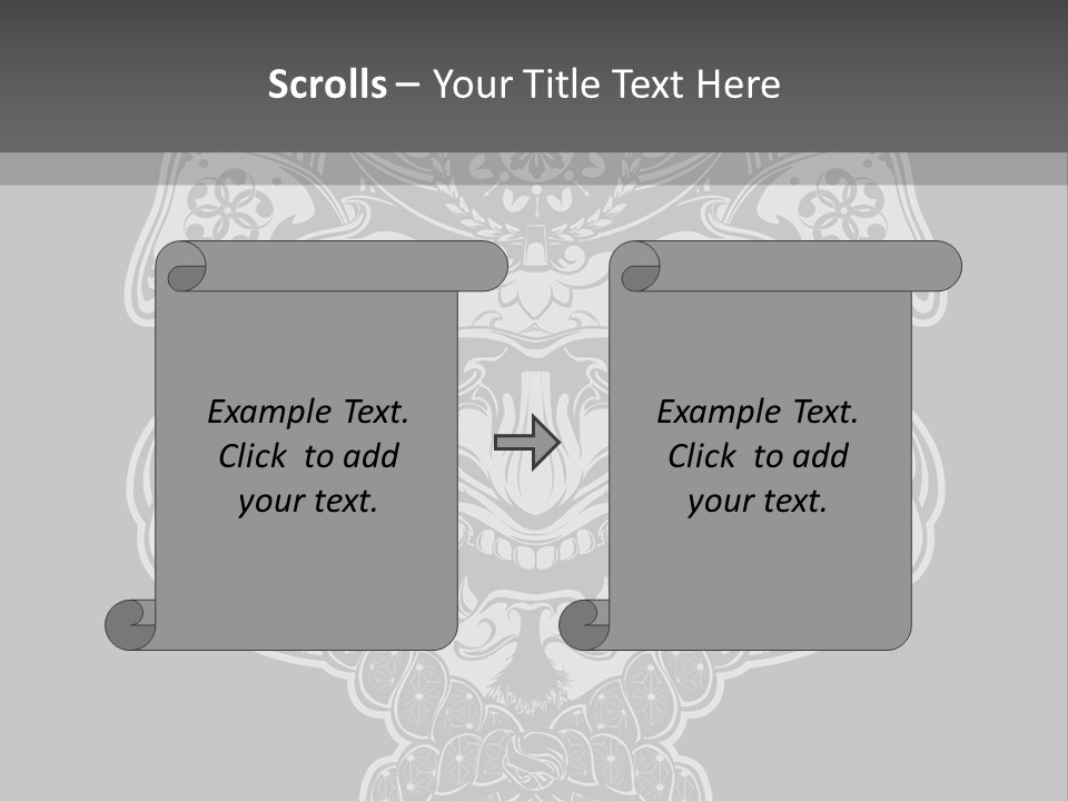 China Head Illustration PowerPoint Template