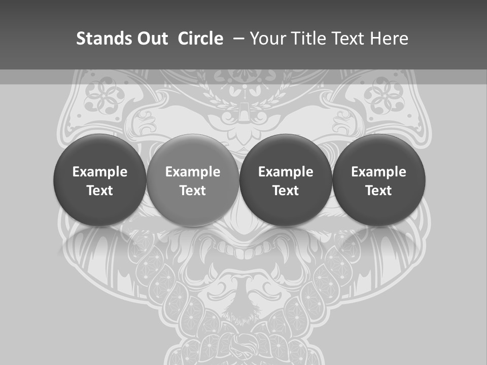 China Head Illustration PowerPoint Template