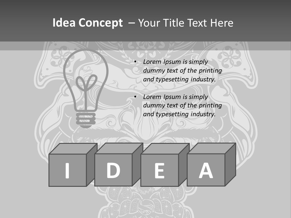 China Head Illustration PowerPoint Template