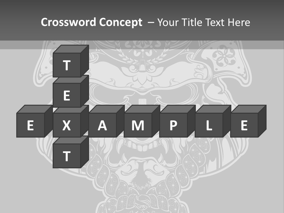 China Head Illustration PowerPoint Template