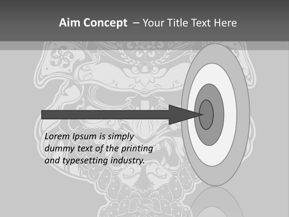 China Head Illustration PowerPoint Template