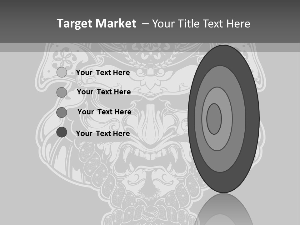 China Head Illustration PowerPoint Template