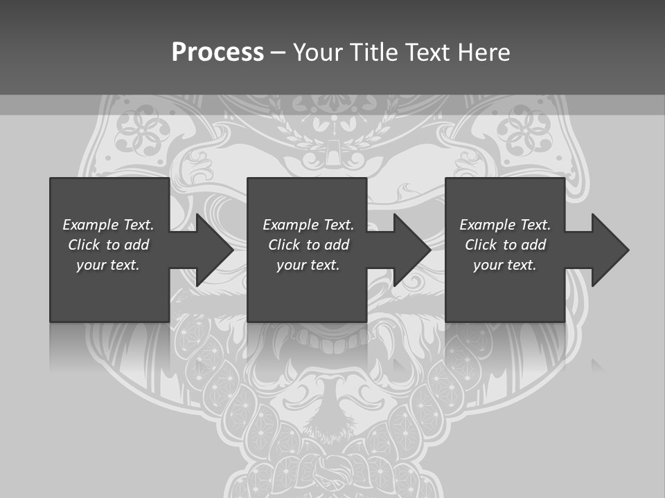 China Head Illustration PowerPoint Template