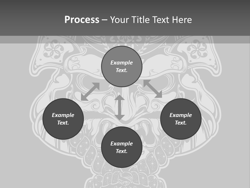 China Head Illustration PowerPoint Template
