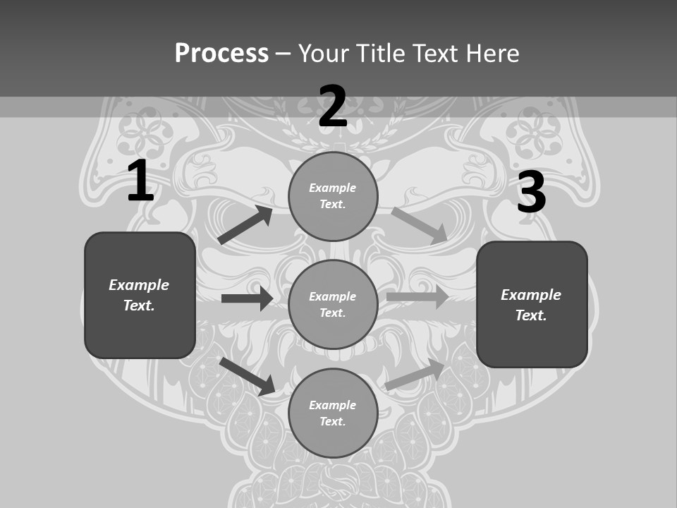 China Head Illustration PowerPoint Template