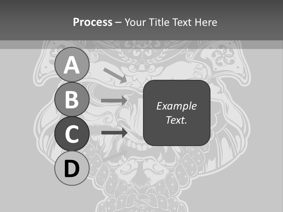 China Head Illustration PowerPoint Template