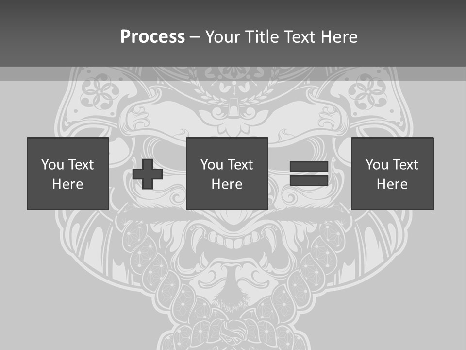 China Head Illustration PowerPoint Template