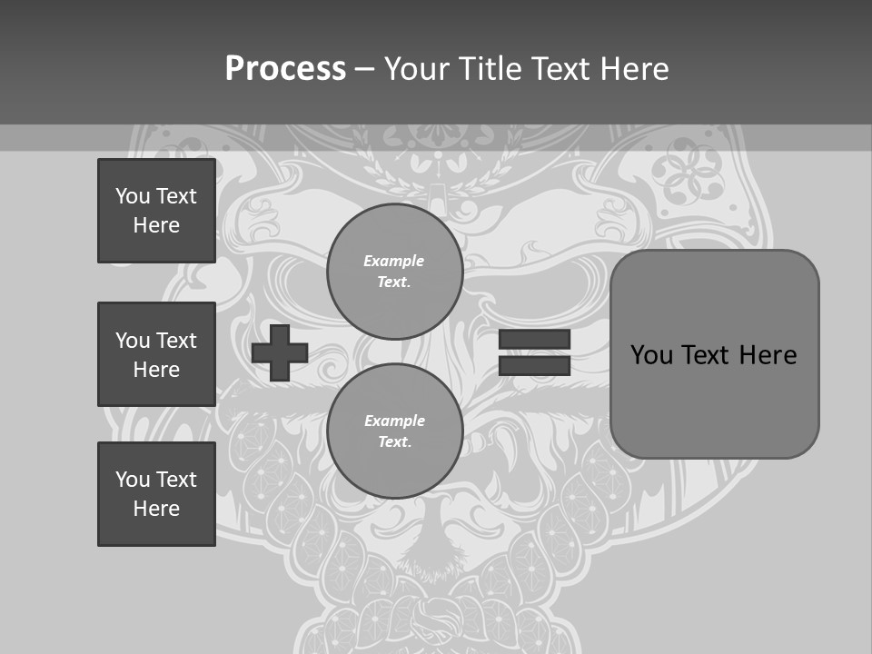 China Head Illustration PowerPoint Template