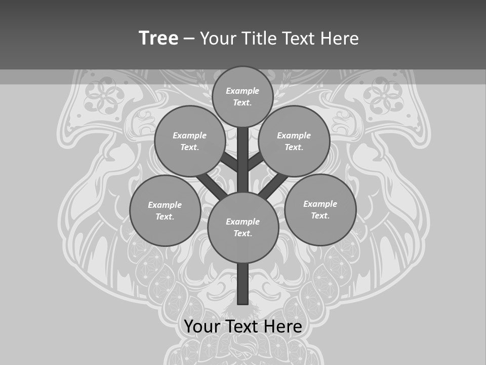 China Head Illustration PowerPoint Template