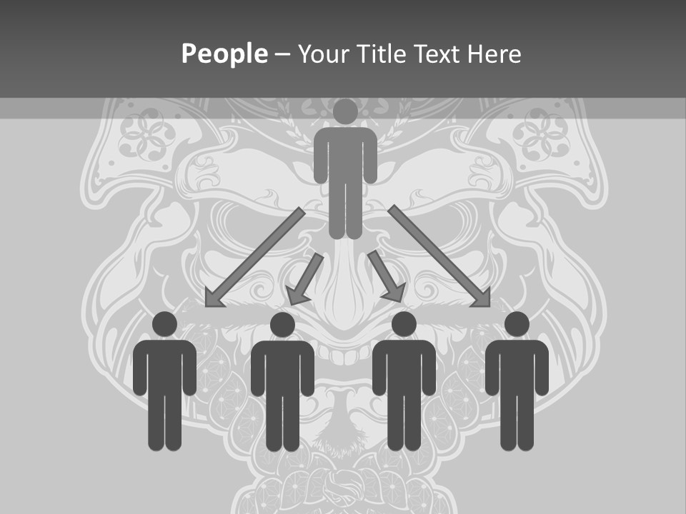 China Head Illustration PowerPoint Template