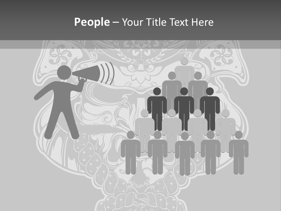 China Head Illustration PowerPoint Template