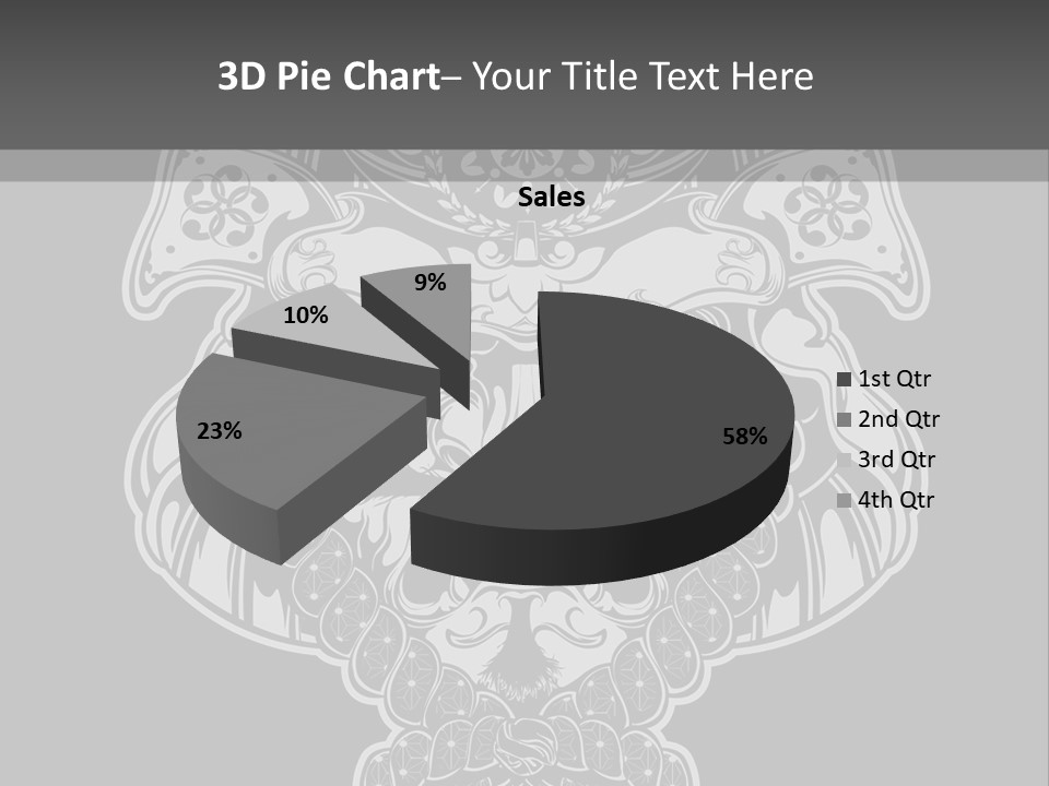 China Head Illustration PowerPoint Template