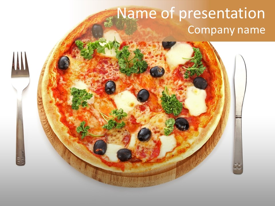 Pizza Section Dinner PowerPoint Template