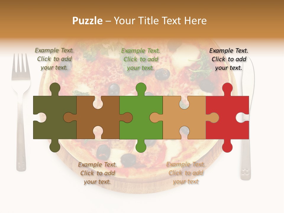 Pizza Section Dinner PowerPoint Template