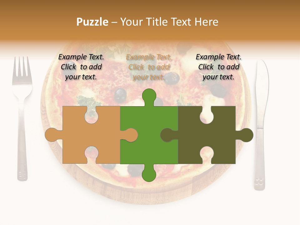 Pizza Section Dinner PowerPoint Template