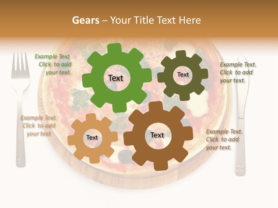 Pizza Section Dinner PowerPoint Template